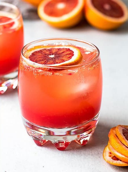 Sparkling Blood Orange Mocktail