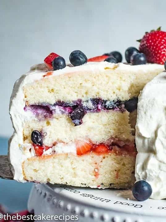 Patriotic Berry Cake