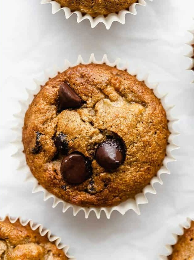 Oat Flour Banana Muffins