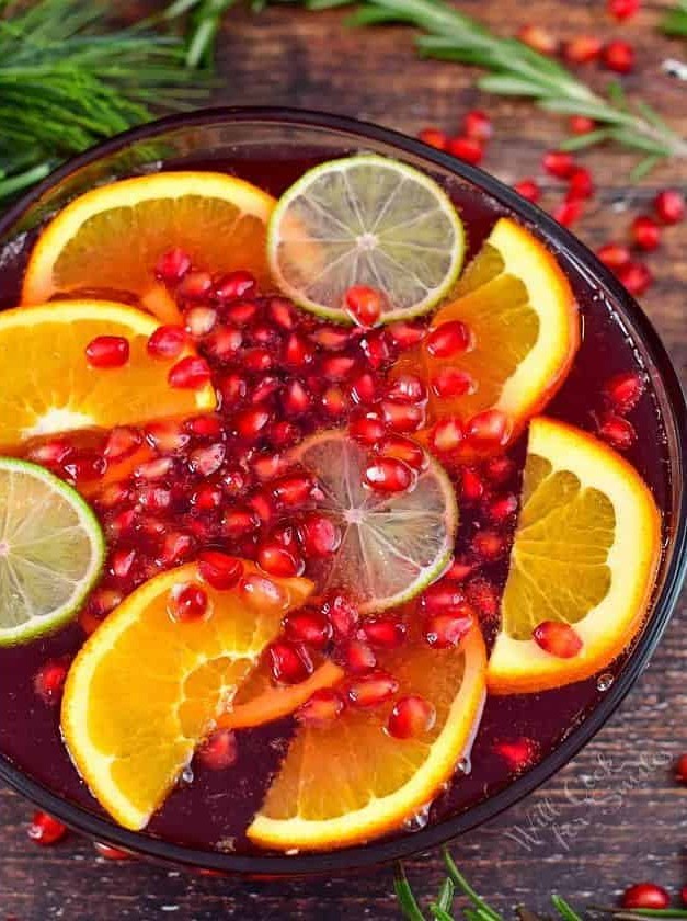 Pomegranate Champagne Punch