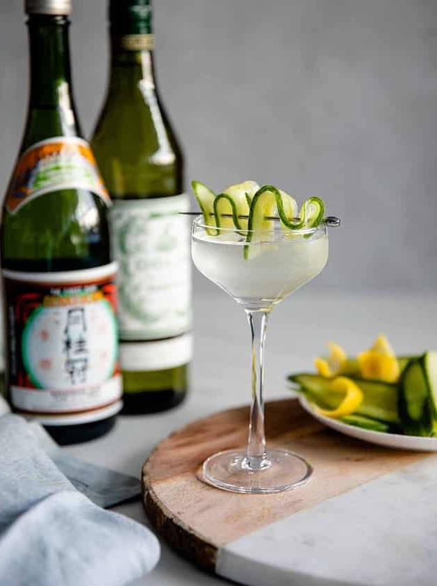 Cucumber and Coconut Sake Martini