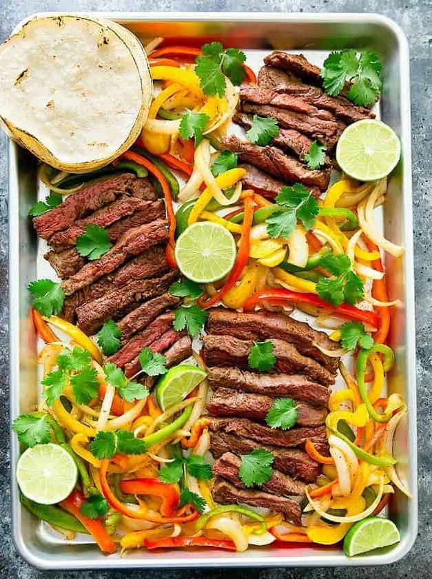 Sheet Pan Steak Fajitas