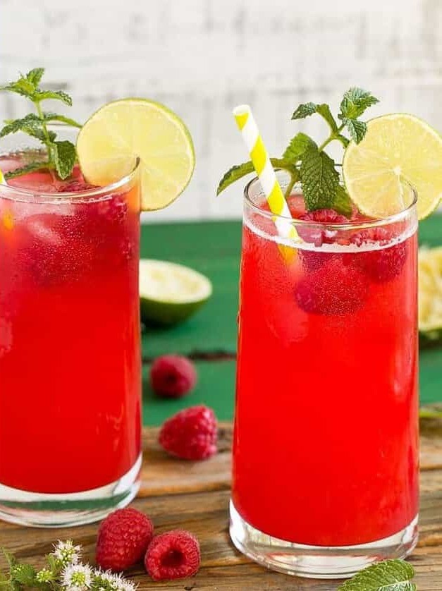 Sparkling Raspberry Limeade