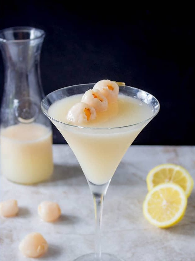 Lemon Lychee Martinis