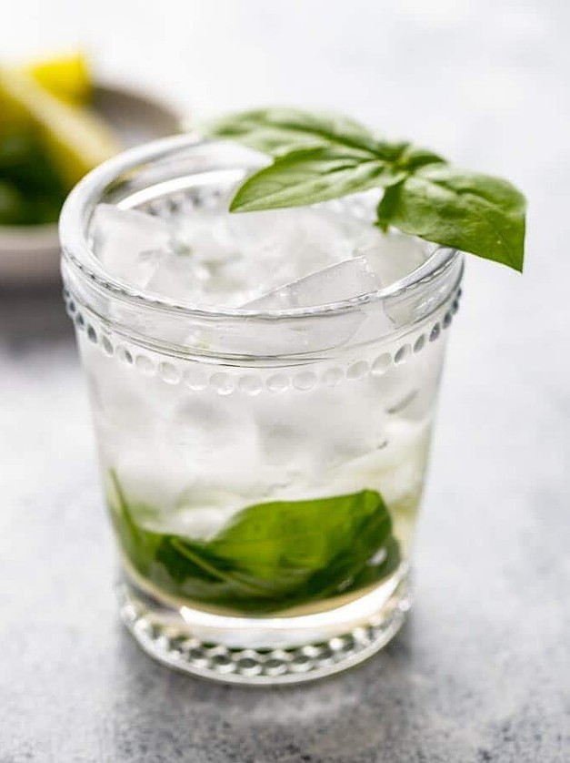 Lime Basil Vermouth Cocktail