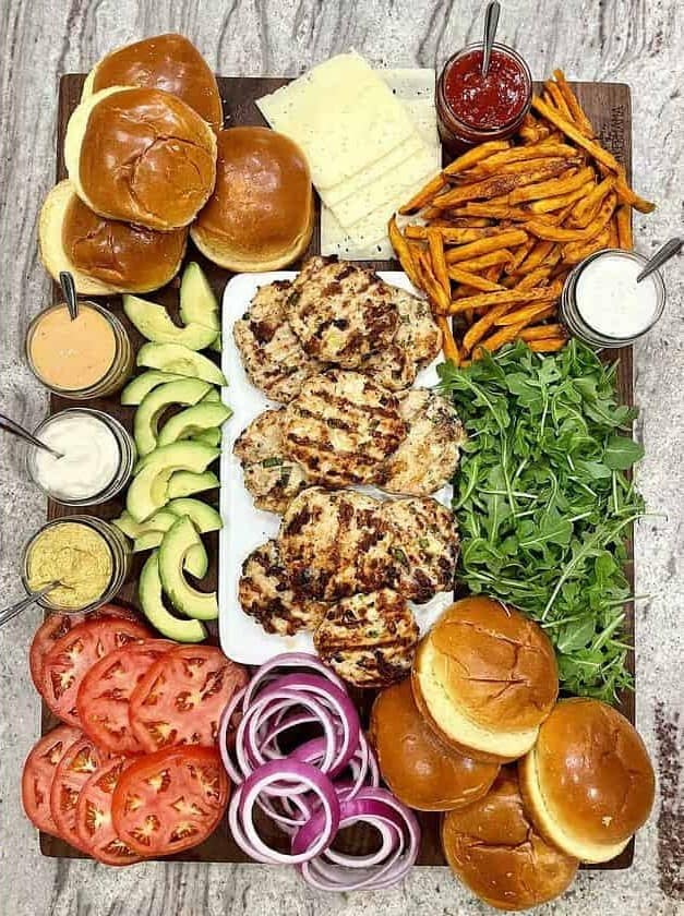 Turkey Burger Board