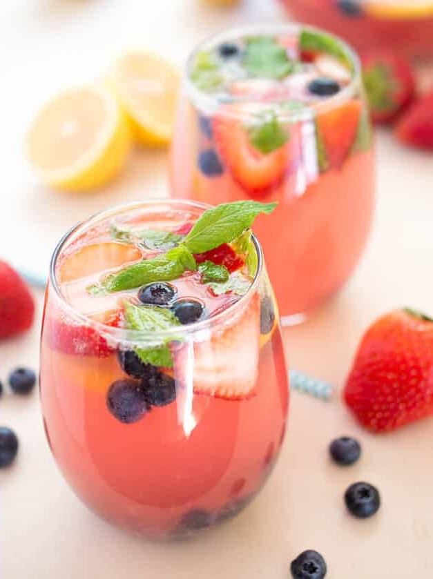 Spiked Berry Lemonade