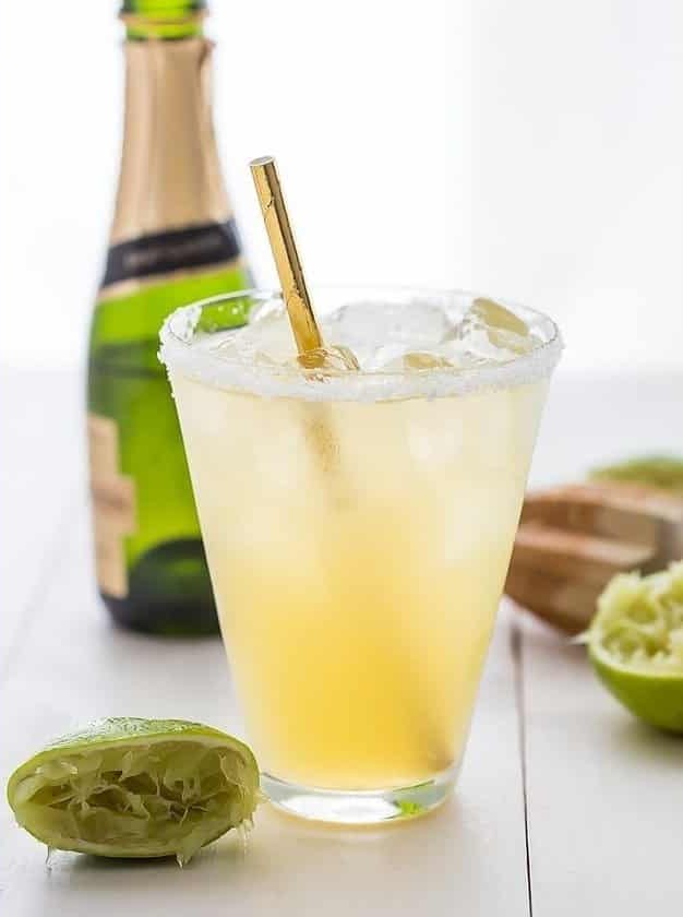 Paleo Margarita With Champagne Floater