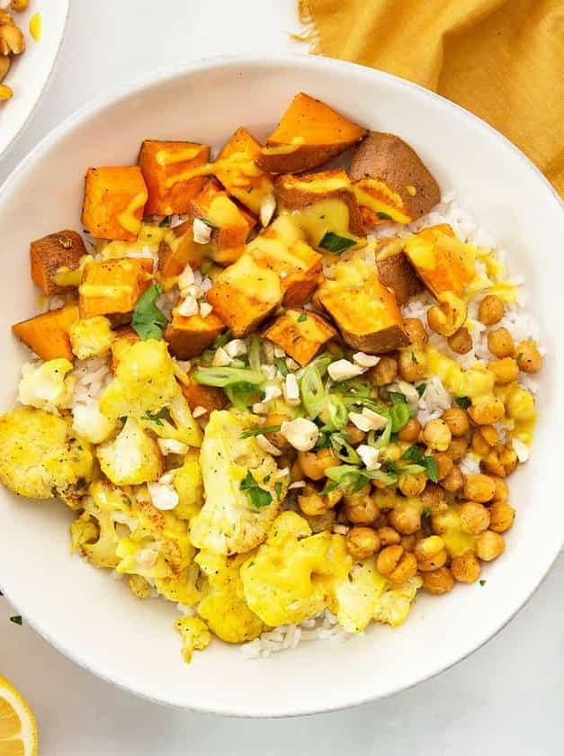 Vegan Rice Bowls with Sunshine Sauce