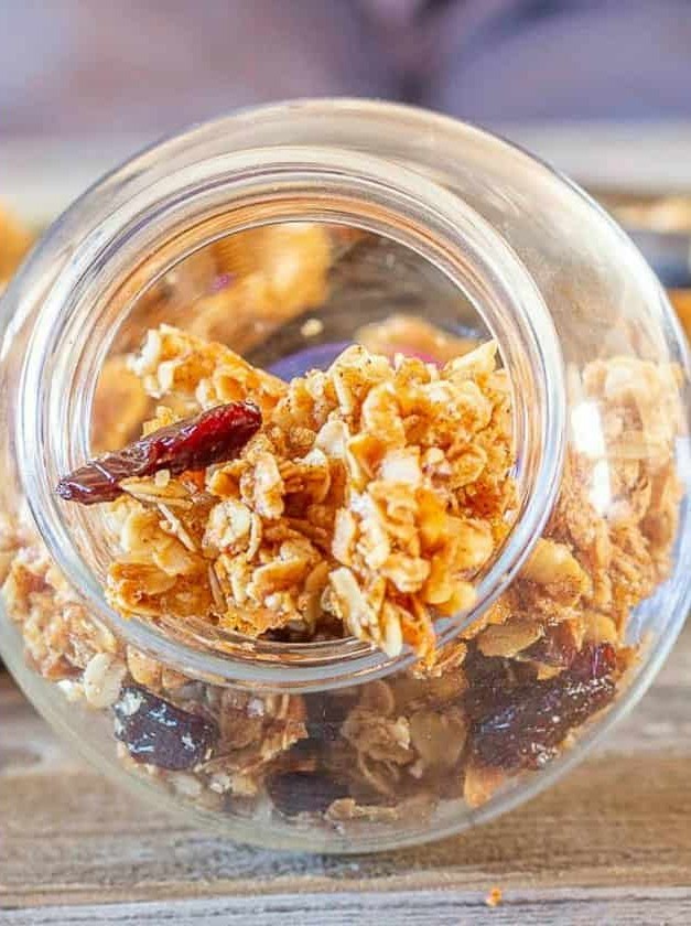 Homemade Granola with Cherries