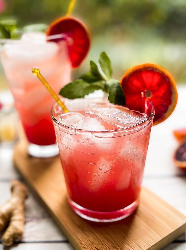 Blood Orange Ginger Cocktail