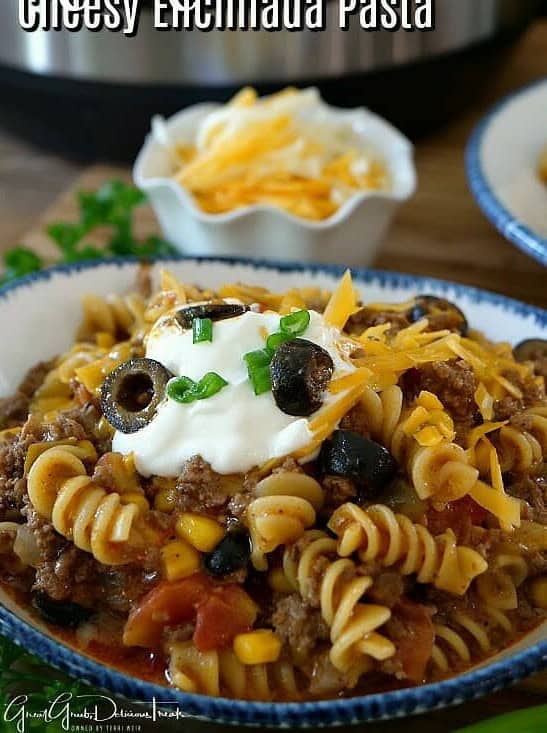 Instant Pot Cheesy Enchilada Pasta