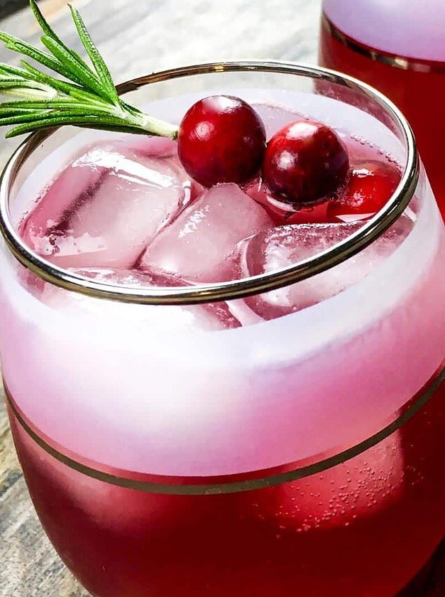 Cinnamon & Cumin-Infused Cranberry Vodka Spitzer