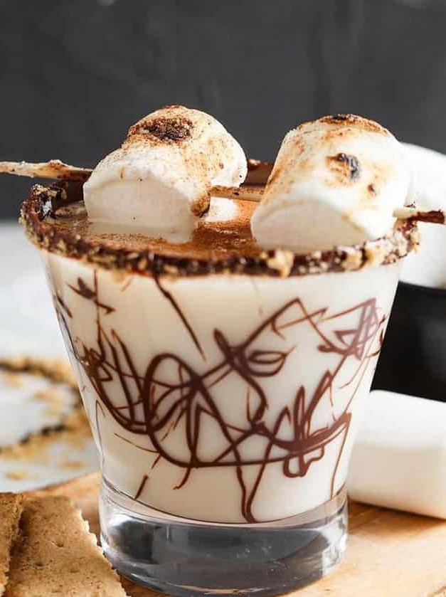 Caramel Smores Martini