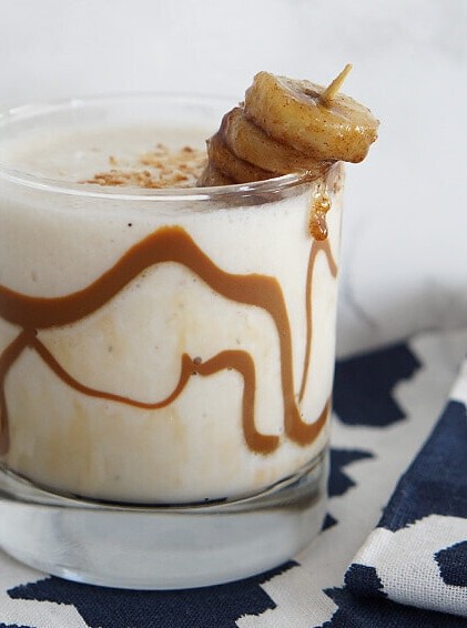 Blended Bananas Foster Daiquiri