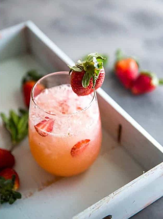 Strawberry Grapefruit Vodka Cocktail