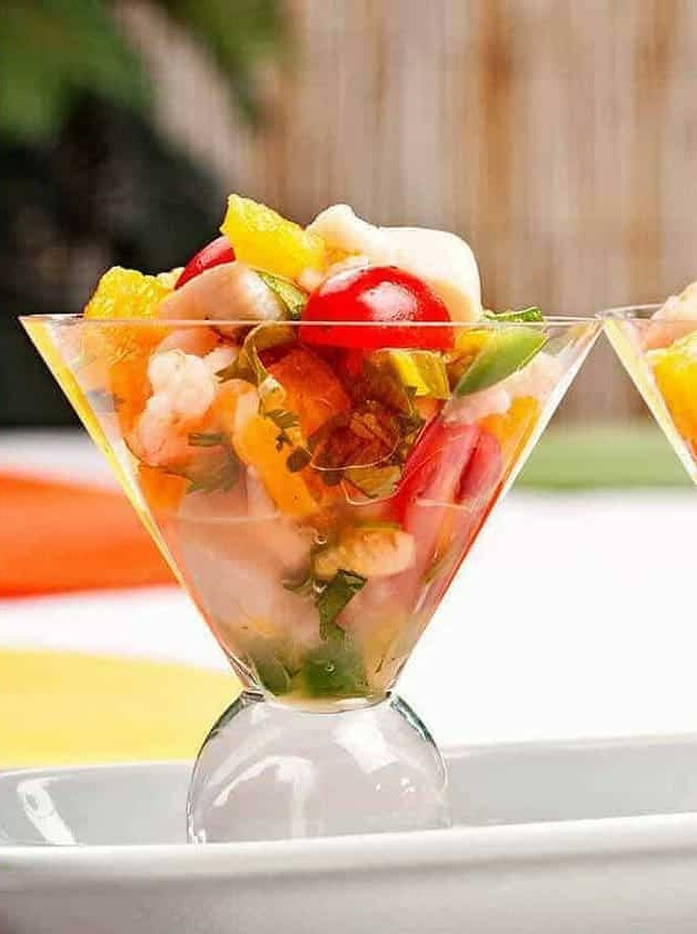 Shrimp and Scallop Ceviche with Tequila