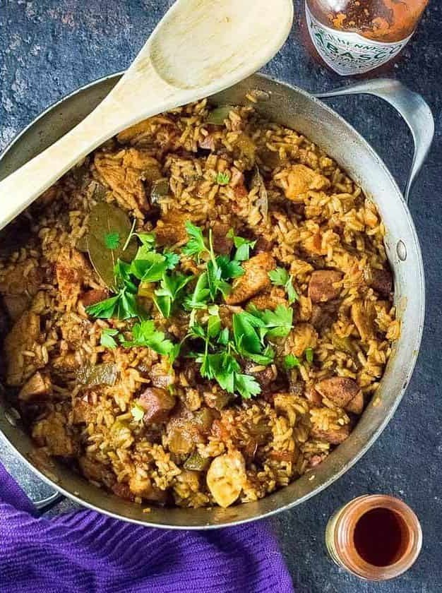 Authentic Chicken and Sausage Jambalaya