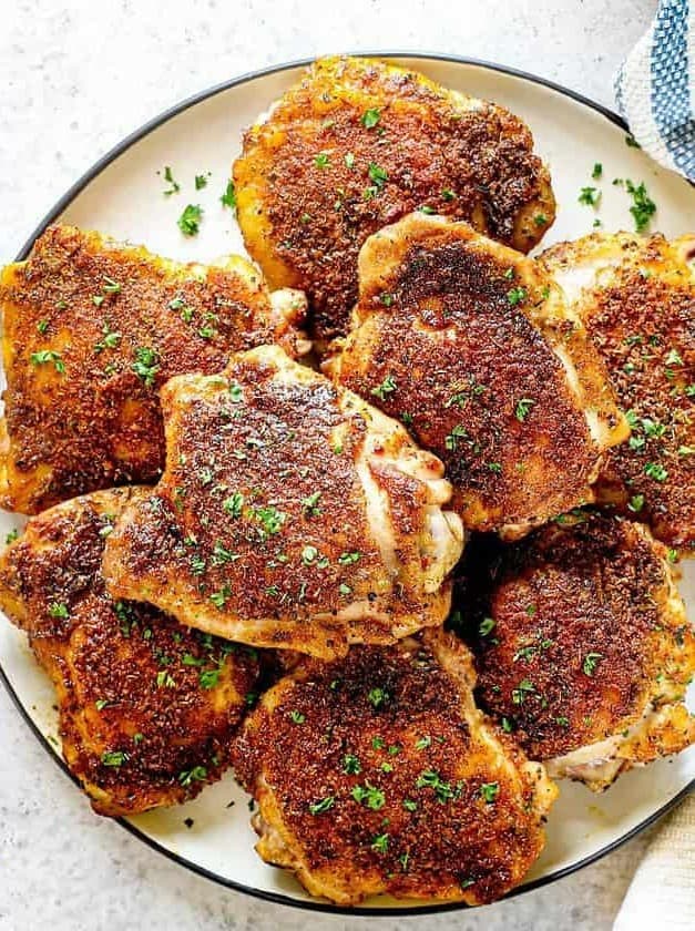 Oven Baked Chicken Thighs (Bone In)