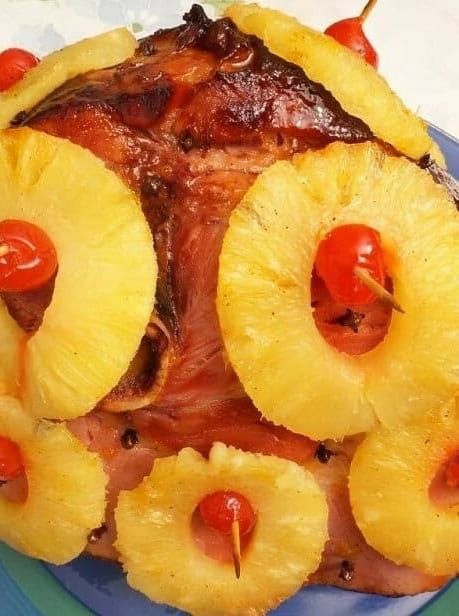 Crockpot Brown Sugar & Pineapple Glazed Ham