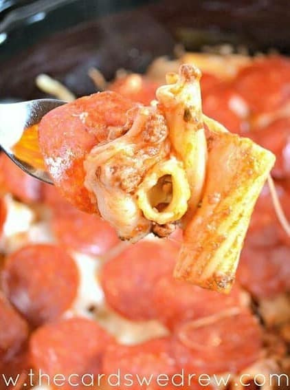 Crockpot Pizza Casserole