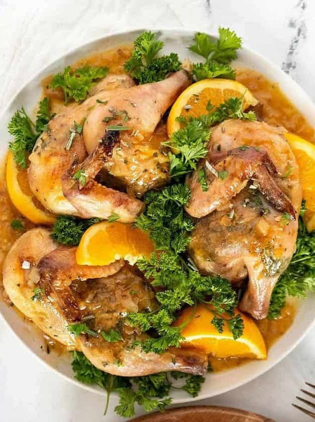 Citrus and Herb Cornish Hens