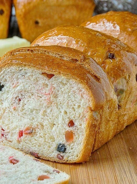 Christmas Fruit Bread Wreath