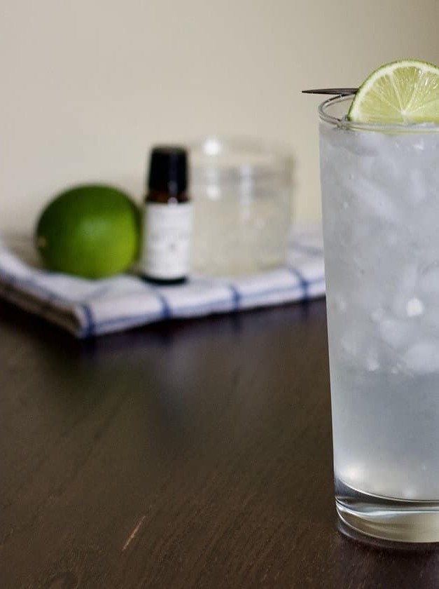 Coconut, Lime, and Gin Cocktail