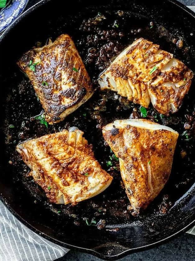 Blackened Cod Fish