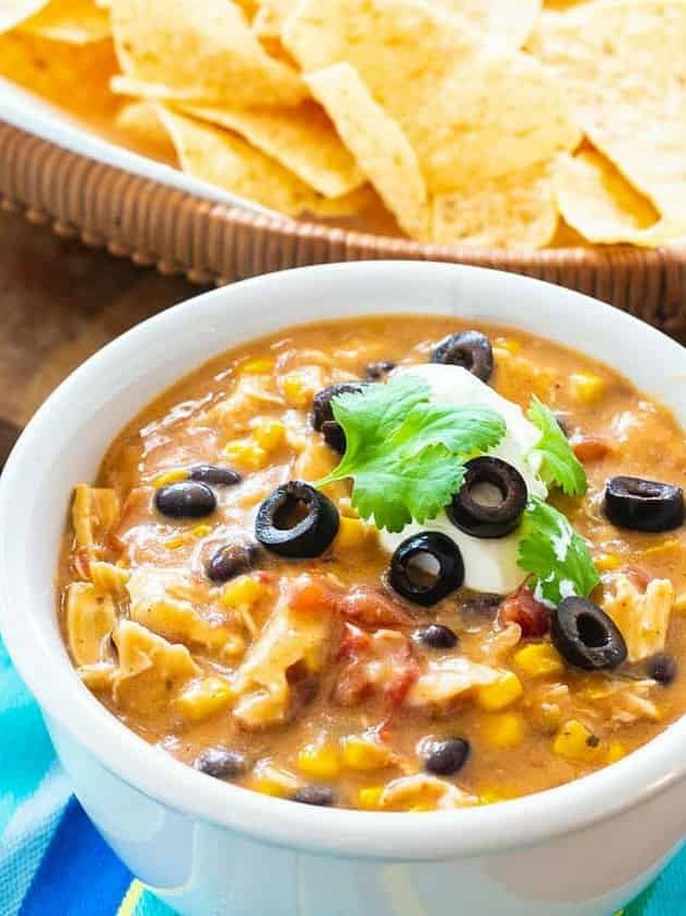 Slow Cooker Chicken Tortilla Soup