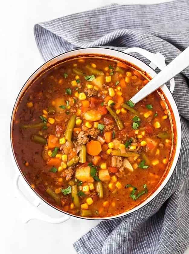 Ground Beef Vegetable Soup