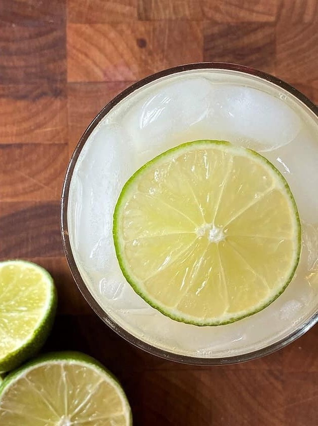 Ginger, Lime, & Whiskey Cocktail