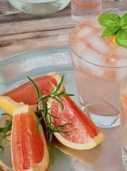 Grapefruit Basil Vodka Smash