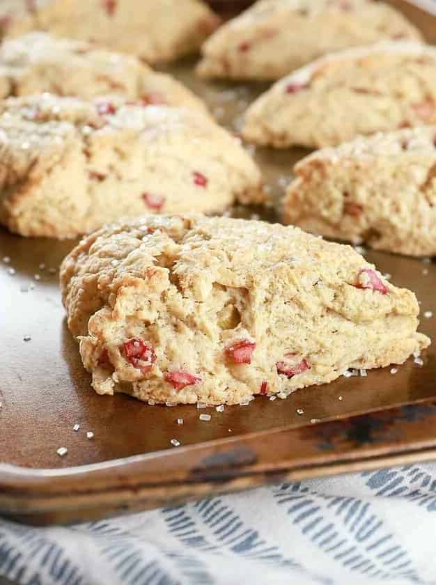 Rhubarb Scones