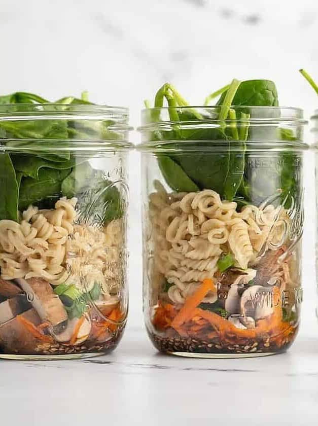 Meal Prep Noodle Soup Jars