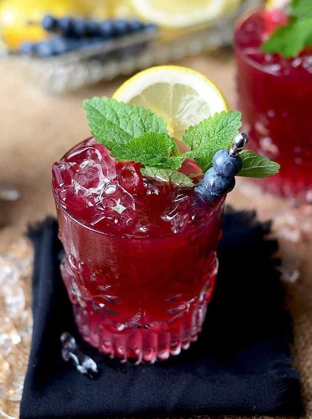 Blueberry Whiskey Buck