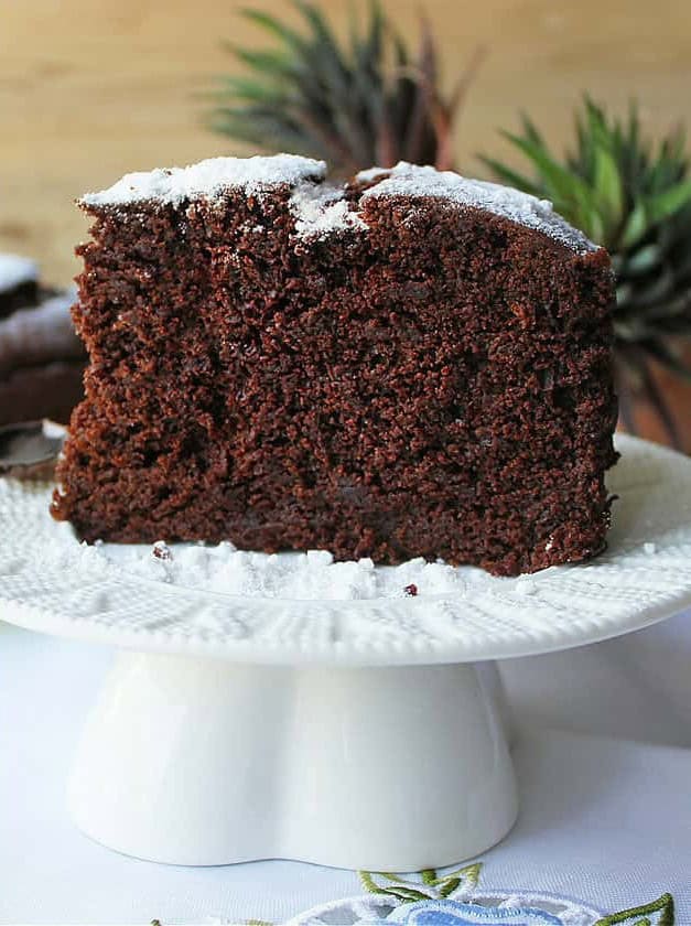 Single Layer Rustic Chocolate Cake