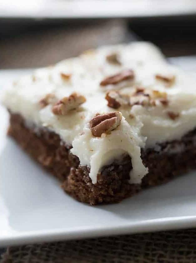 Gingerbread Texas Sheet Cake