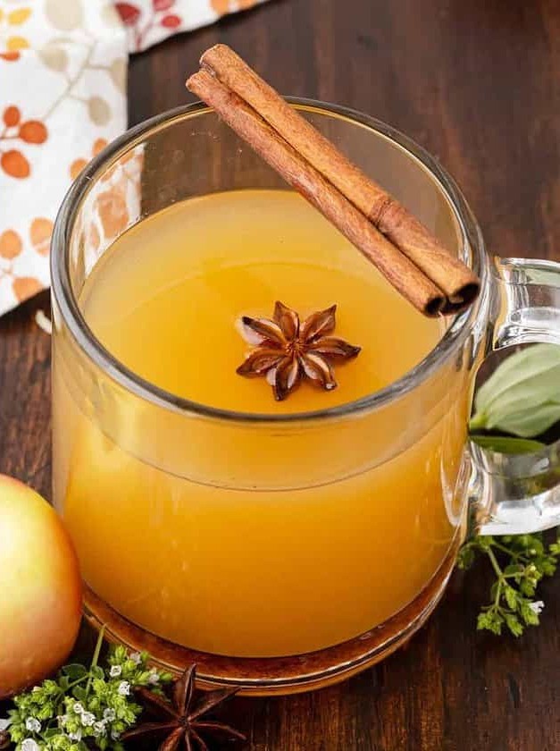 Warm Apple Cider Cocktail