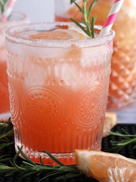 Rosemary Salty Dog Cocktail