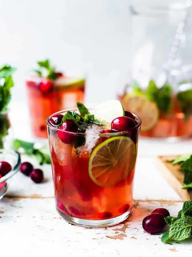 Cranberry Pomegranate Mojito