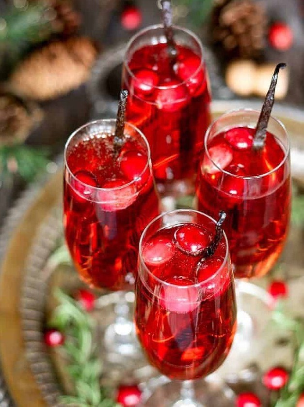 Vanilla Cranberry Mimosa