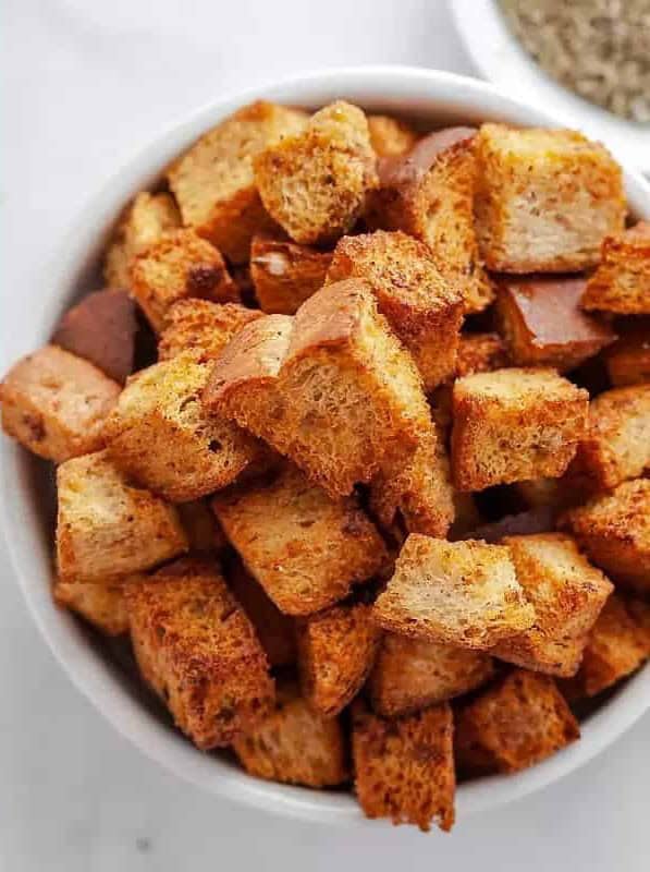 Keto Air Fryer Croutons