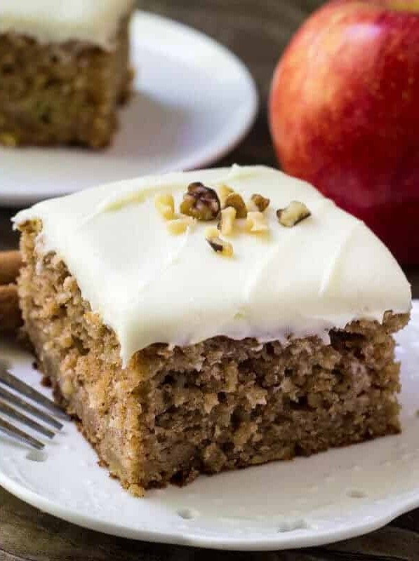 Apple Spice Cake with Cream Cheese Frosting