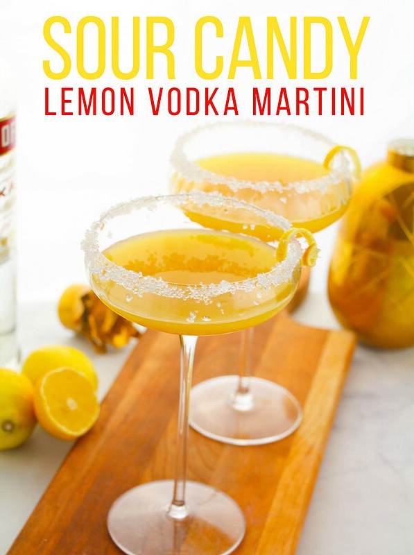 Lemon Sour Candy Martini