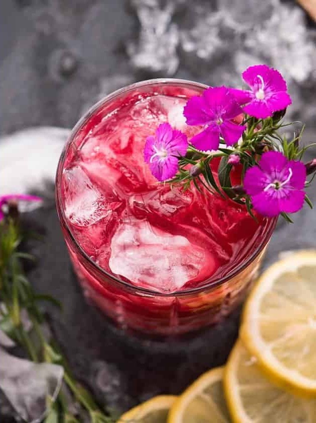 Hibiscus Bourbon Cocktail