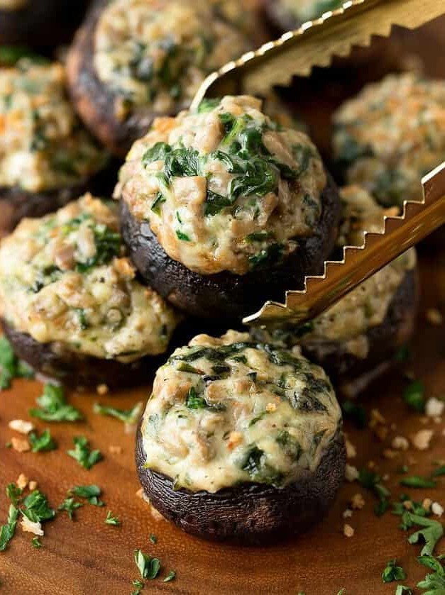 Vegetarian Stuffed Mushrooms