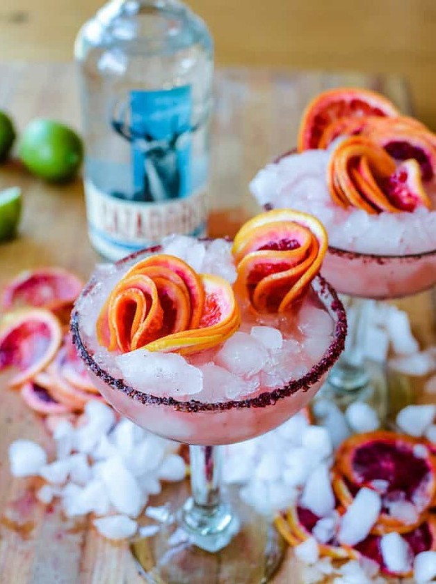 Sparkling Blood Orange Margarita