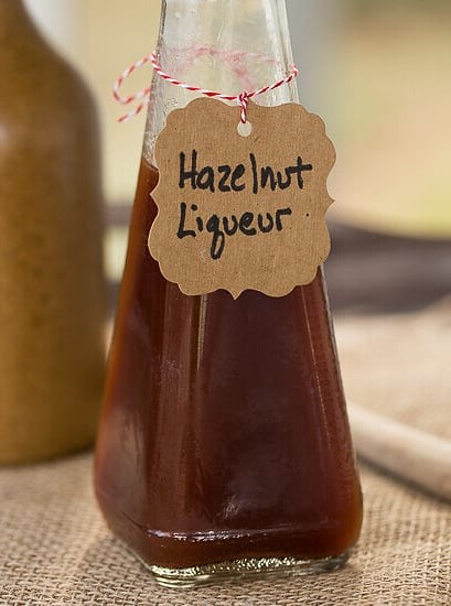 Homemade Hazelnut Liqueur