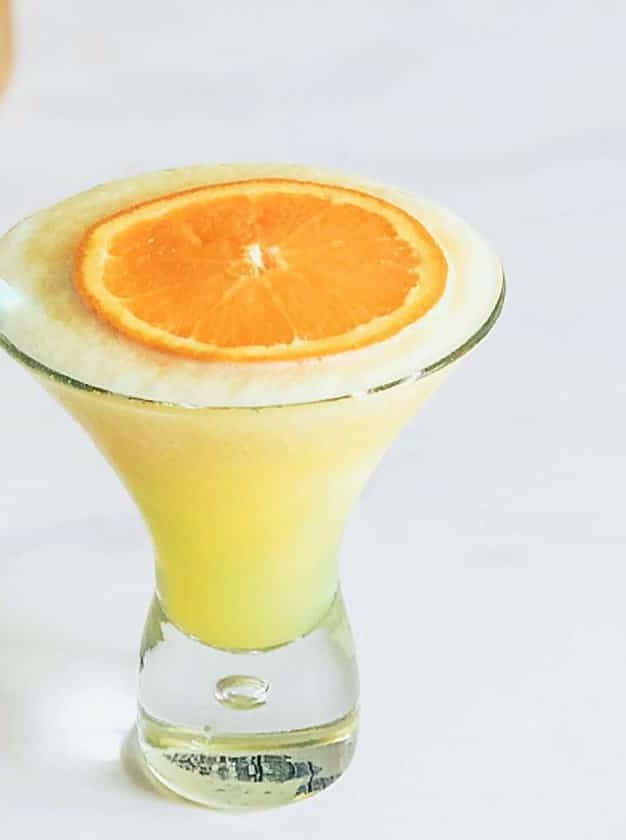 Frozen Gin and Orange Slush Cocktail